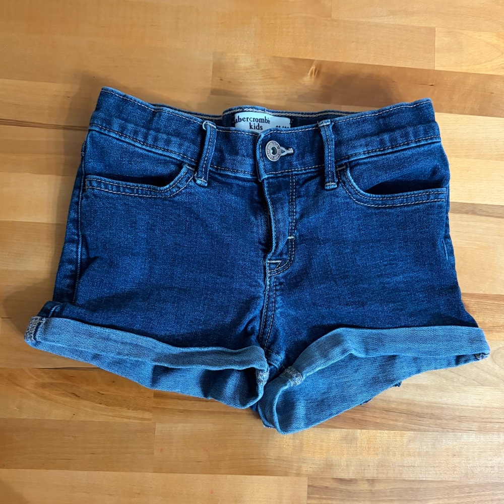 Abercrombie Kids Dark Blue Jean Shorts